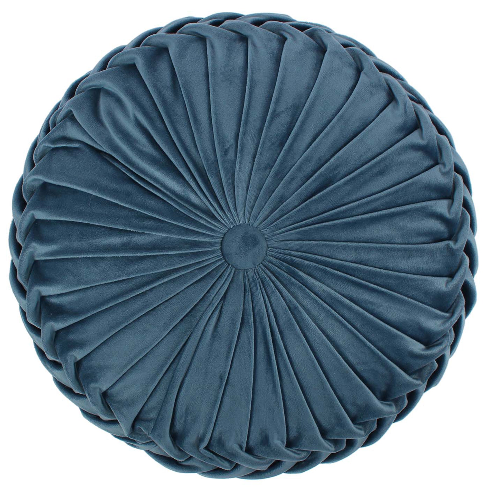 Kimpton Navy Velvet Round Pillow