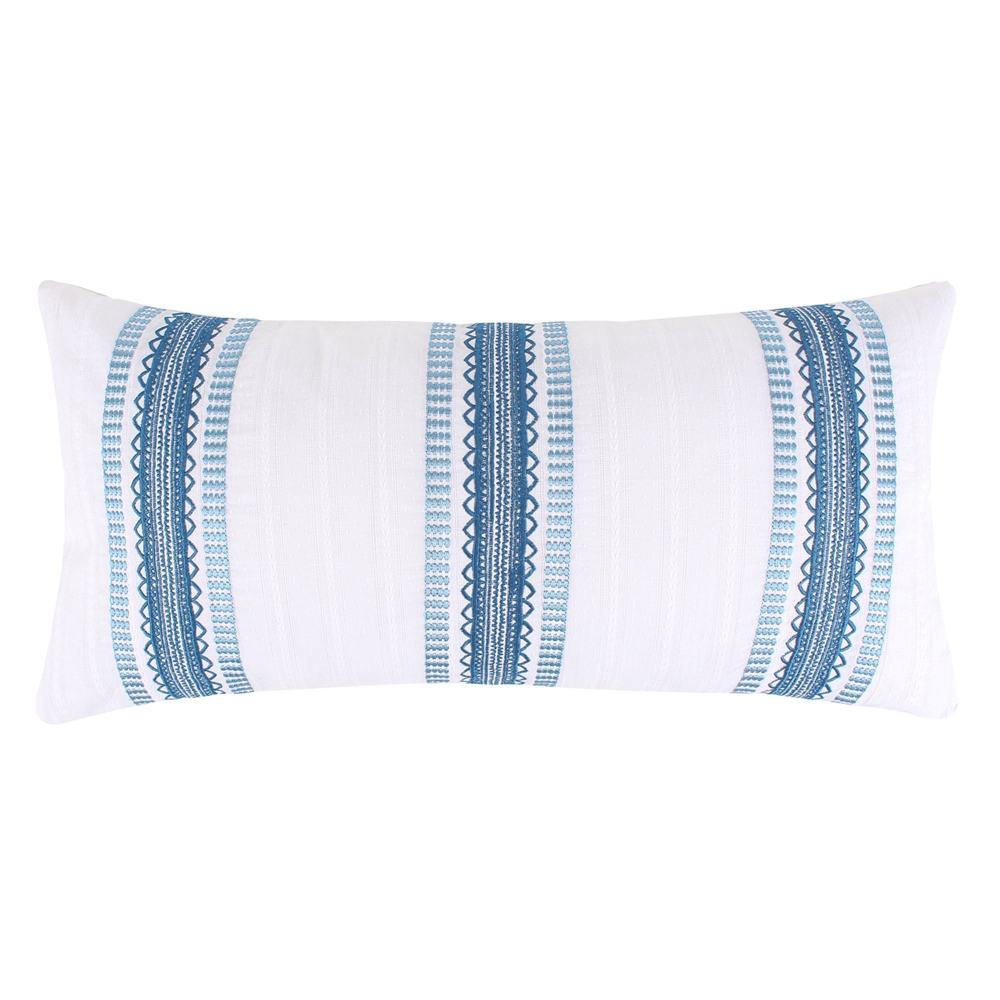 Riella Garden Striped Tassel Pillow