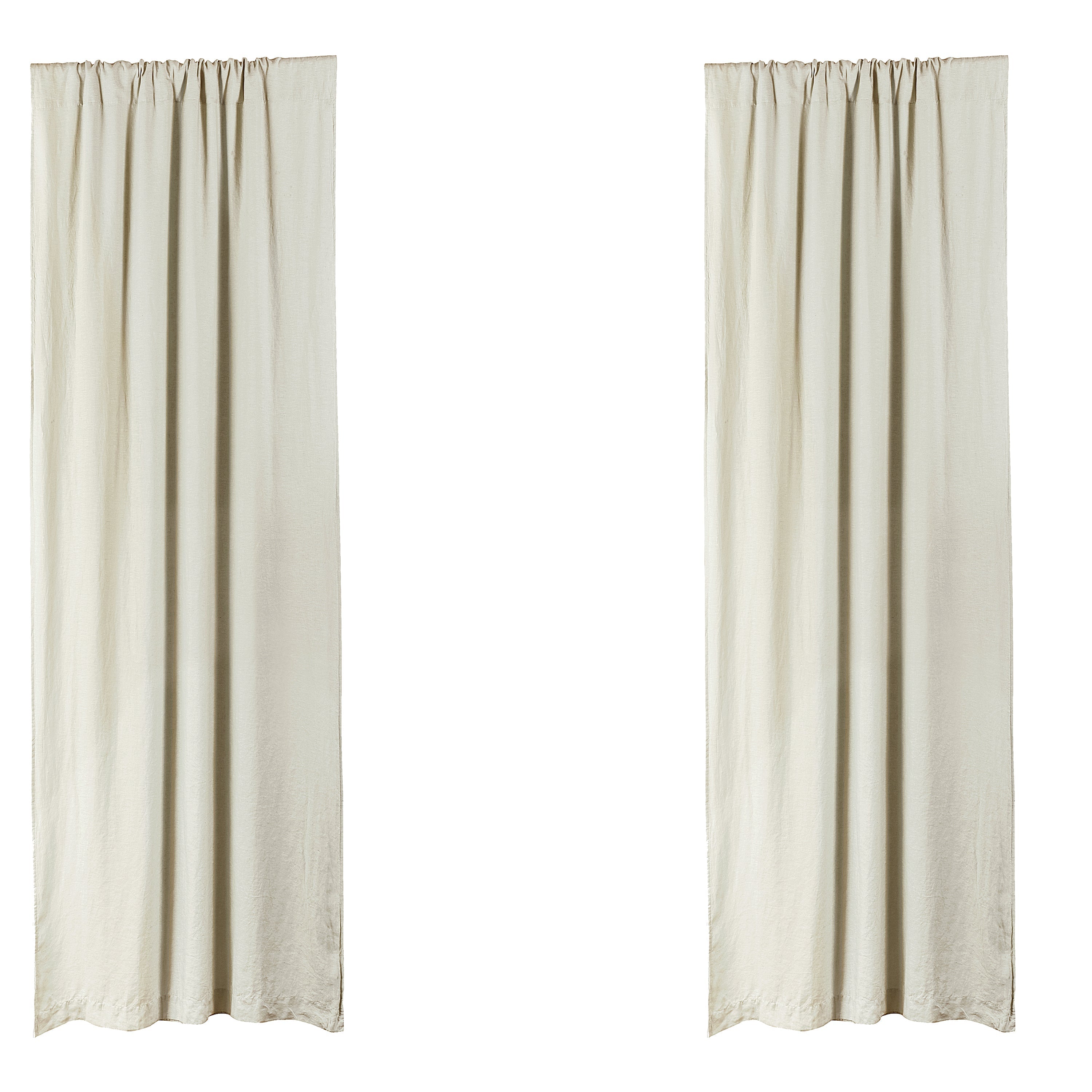 Washed Linen Drape Panel - Set of 2