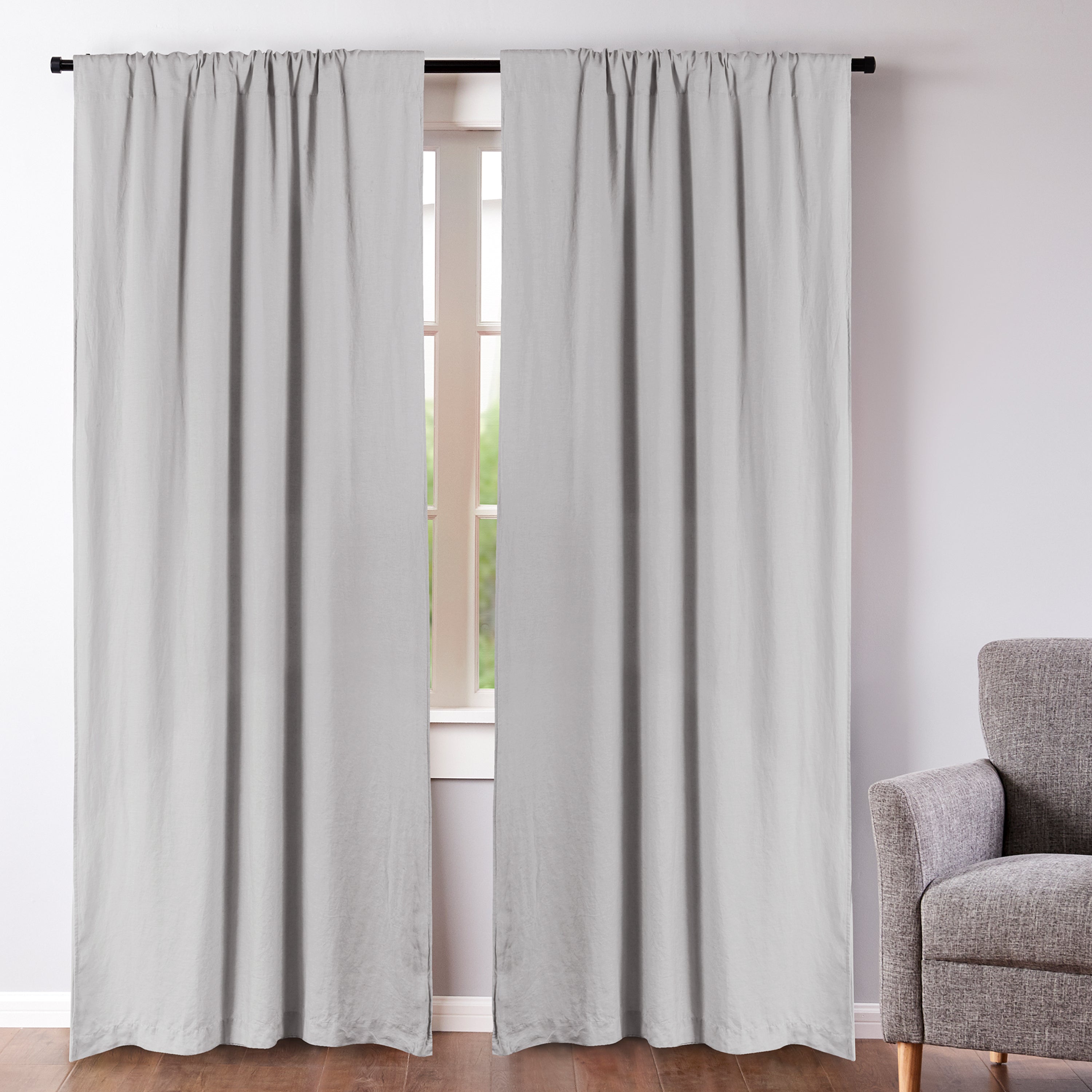 Washed Linen Drape Panel - Set of 2