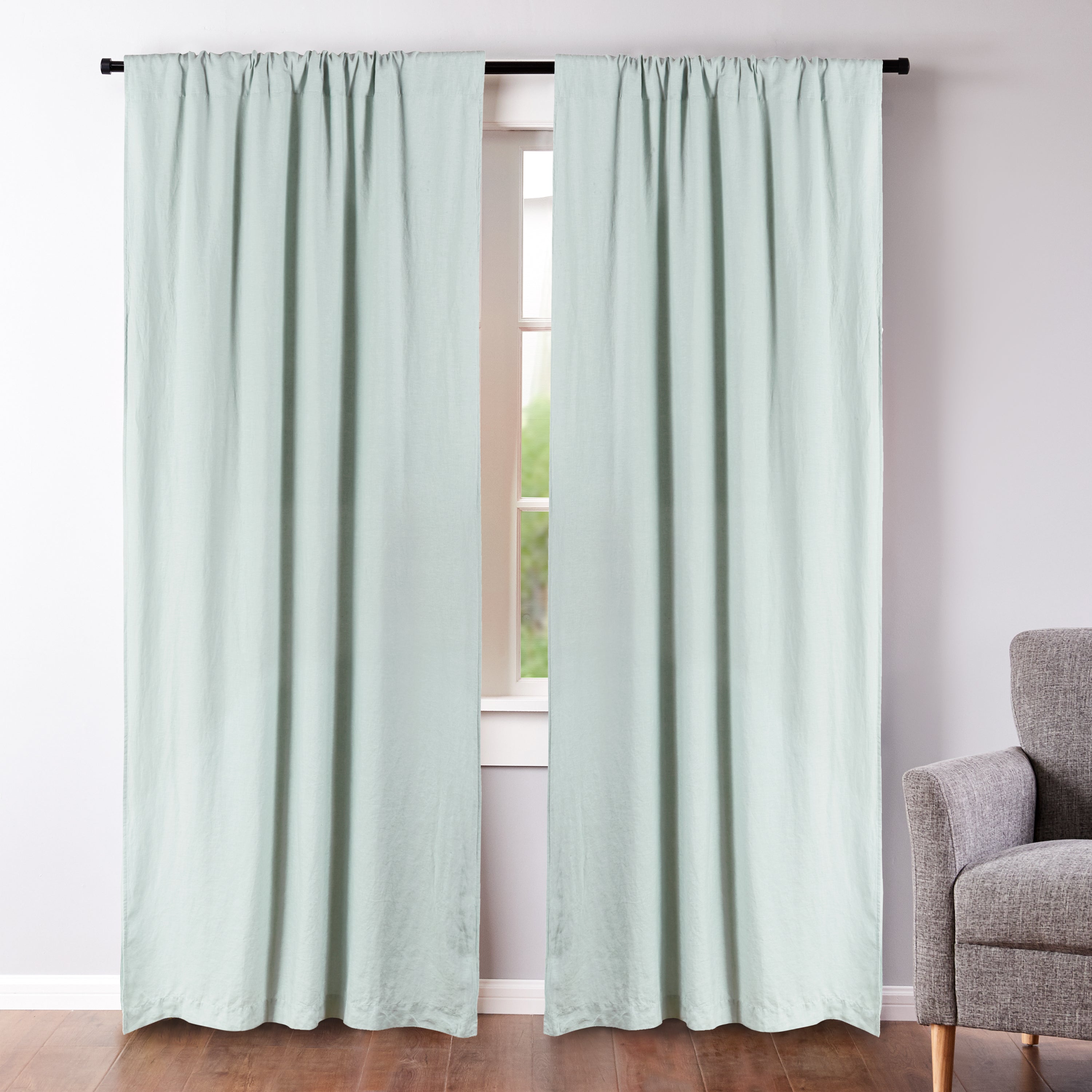 Washed Linen Drape Panel - Set of 2