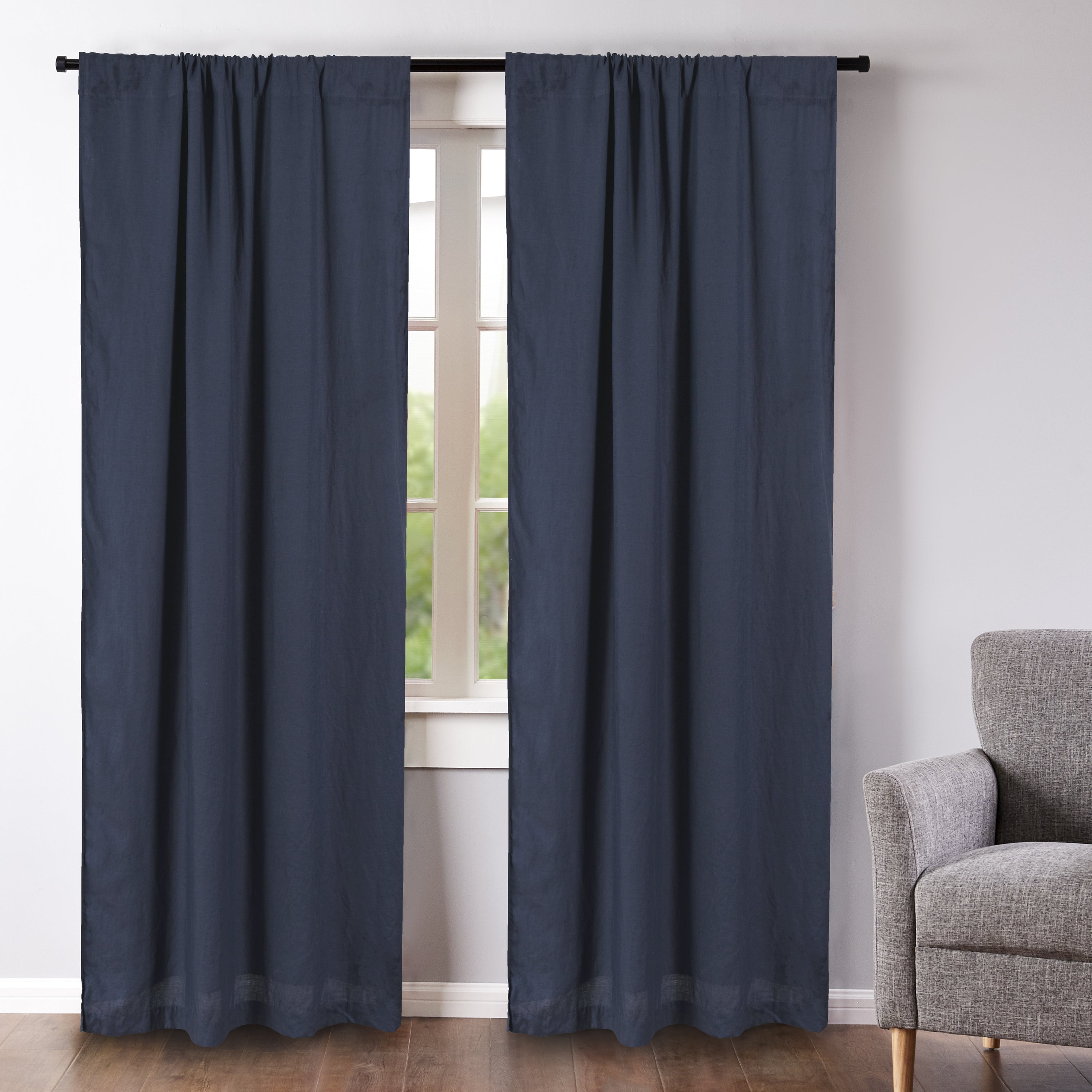 Washed Linen Drape Panel - Set of 2