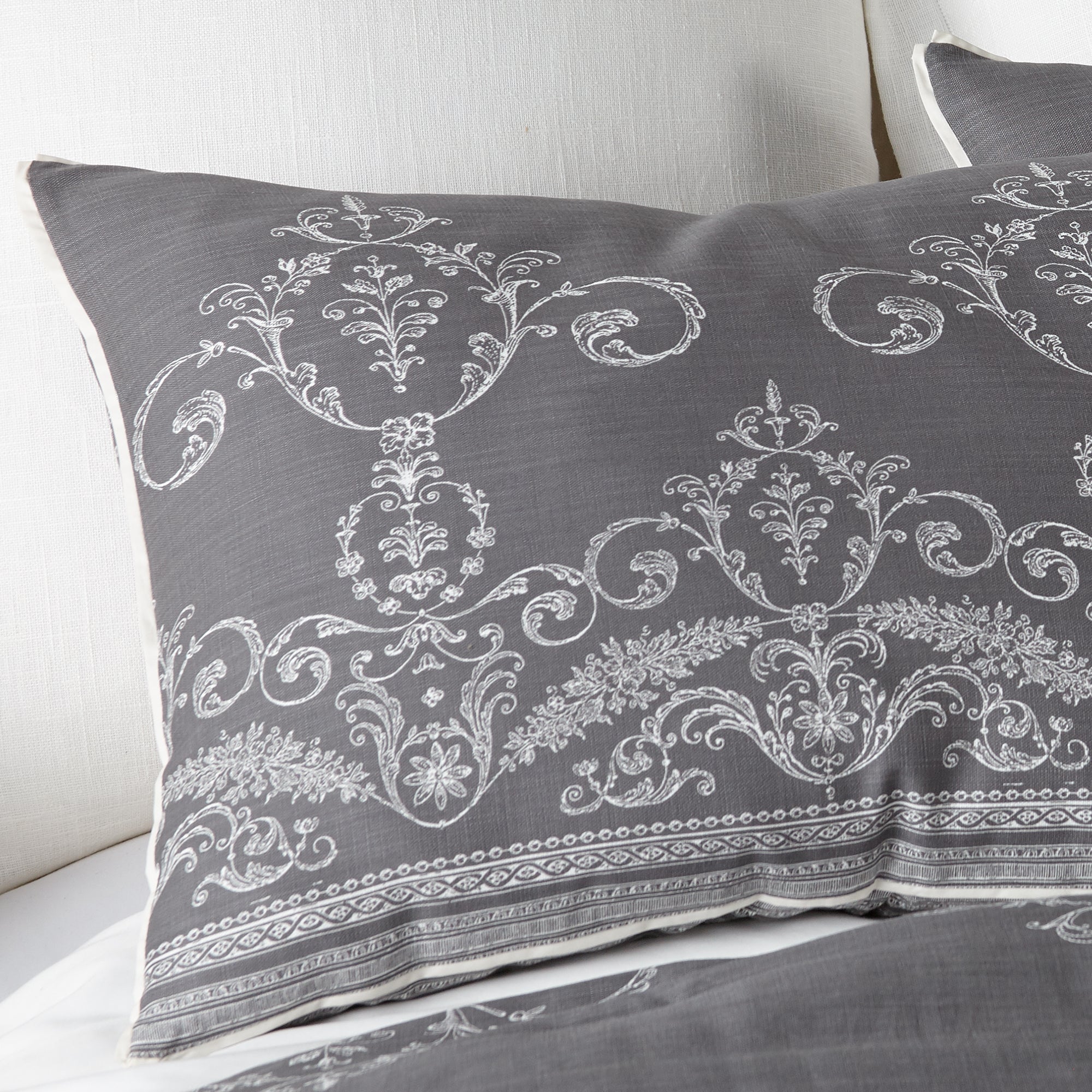 Belvedere Charcoal Duvet Set