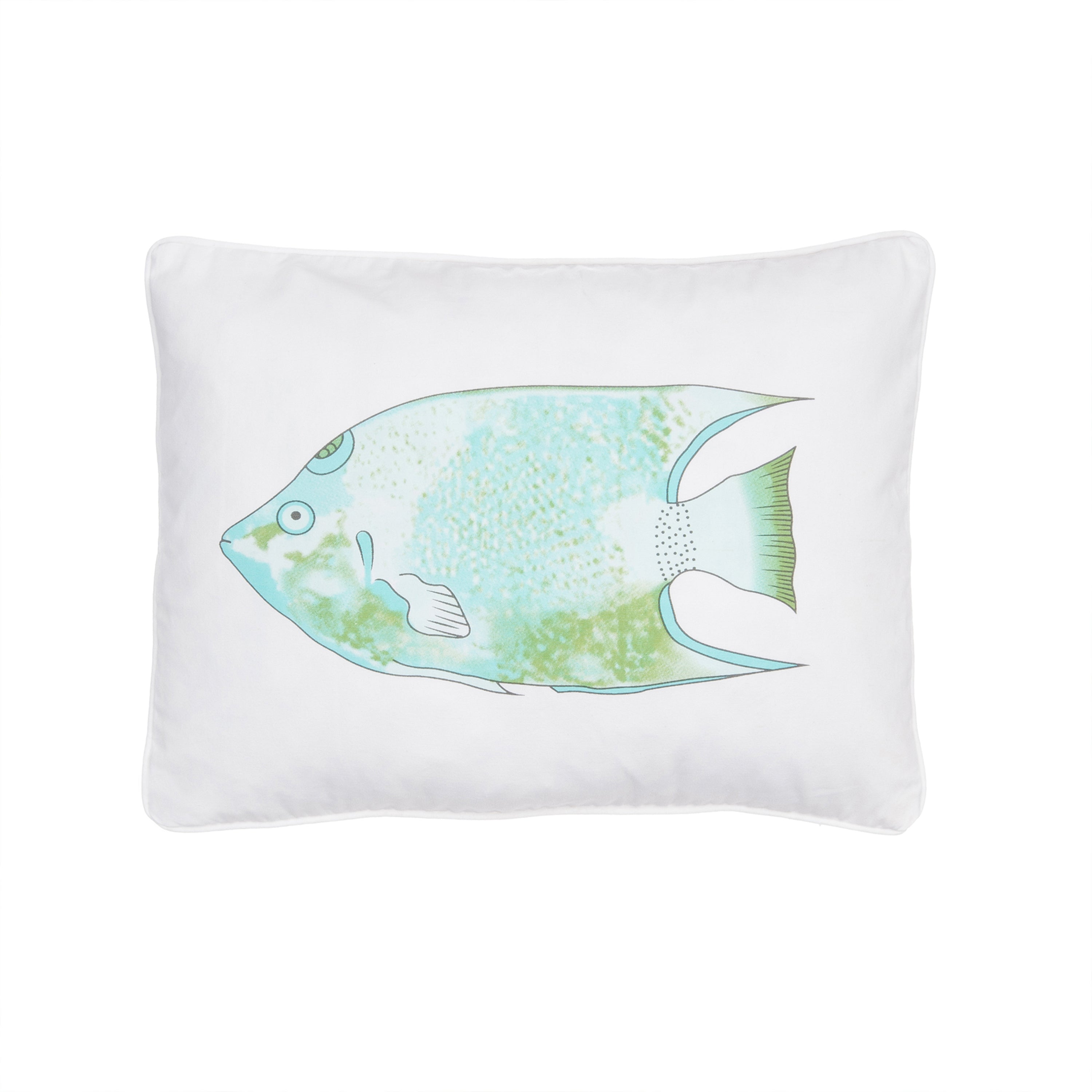 Biscayne Fish Screenprint Pillow