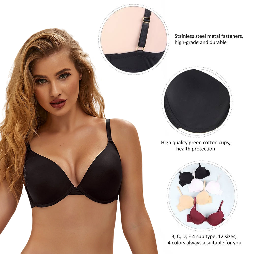 Women Plus Size Smooth Seamless T-Shirt Push Up Bra Women Fashon Daily Bra