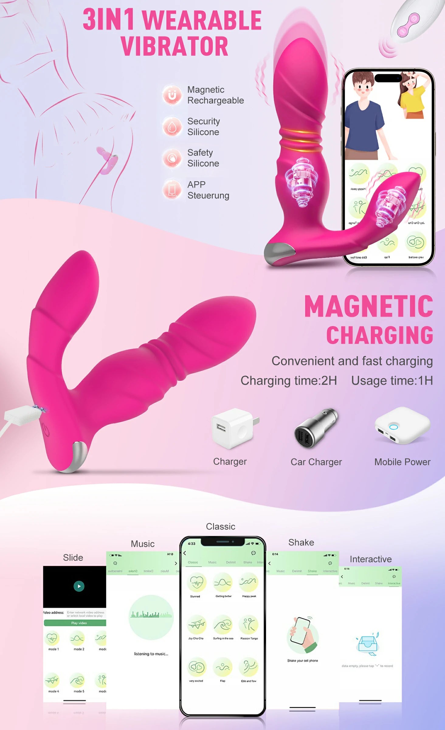 APP Control Comfortable Wearable Discreet Public Fun Anal Long Distanc Pumpy Joy APP Control Comfortable Wearable Discreet Public Fun Anal Long Distanc Pumpy Joy