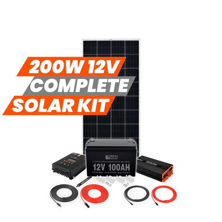 Rich Solar - 200 Watt Complete Solar Kit