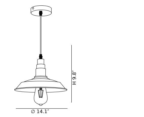 Lndustrial Vintage Pendant Lamp CAD
