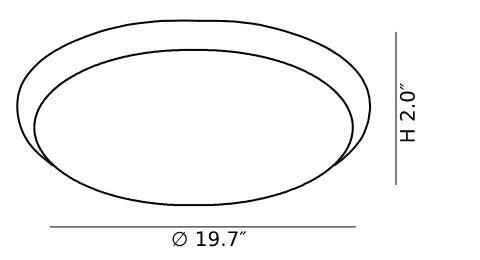 Modern Round Ceiling Light CAD