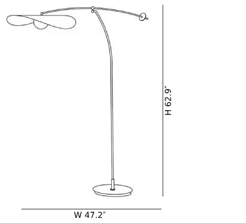 Nordic_long_arm_floor_lamp_CAD