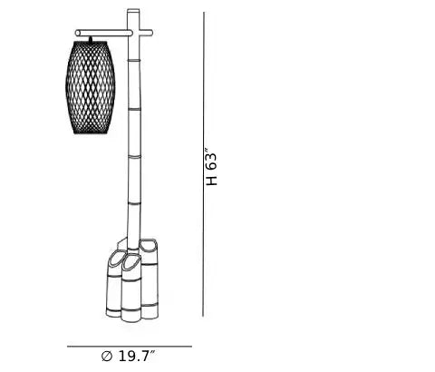 Retro_Bamboo_Tube_Floor_Lamp_CAD