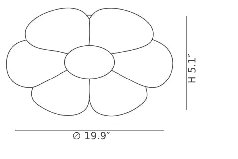 Six Petal Ceiling Lights CAD