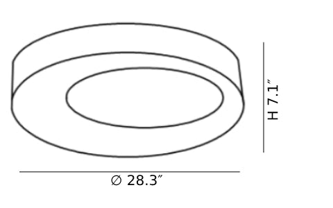 Zero Round Ceiling Lamp CAD