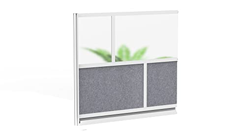 Modular Room Divider Wall System - 53 in. x 48 in. Add-On Wall -