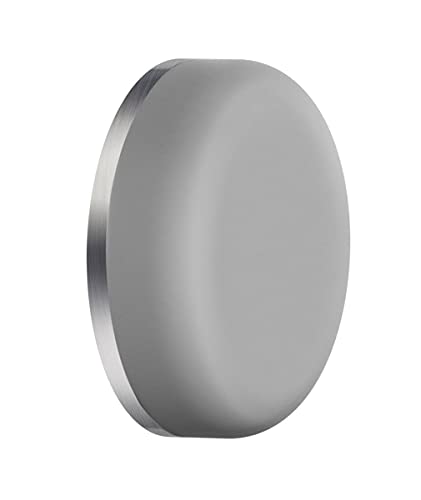 Doorstop for wall Grey Brushed SS/Rubber