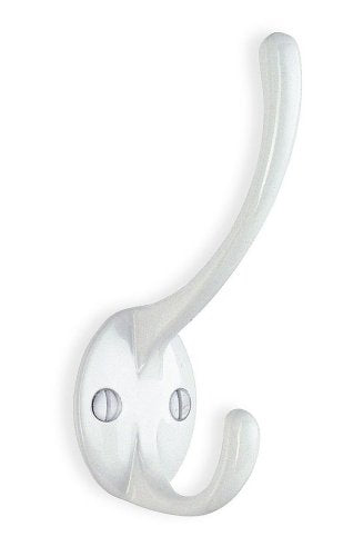 COAT AND HAT HOOK WHITE LACQURED