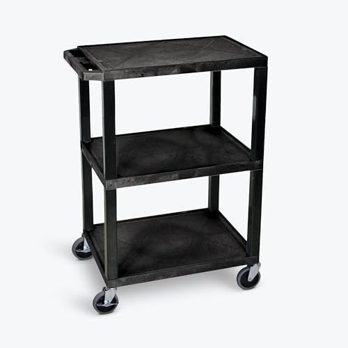 Tuffy Utility Cart - Three Shelves - Black