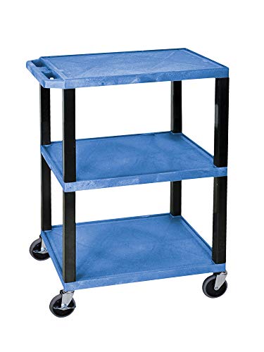 Tuffy Utility Cart - Three Shelves - Blue