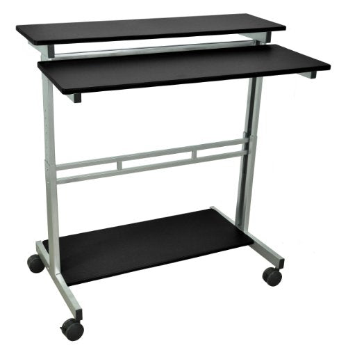 40 in. Adjustable Stand Up Desk - Glass