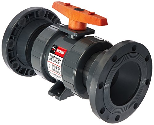 Hayward TB1600FE 6-Inch PVC TB Series Ball Valve with EPDM Seals and Flanged End Connection