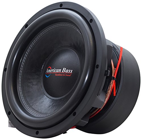15Inch Subwoofer 1ohm DVC 300 oz Magnet 3Inch Hi Temp Voice Coil 2000 Watts RMS/4000 Watts Max Direct Leads Cast Frame