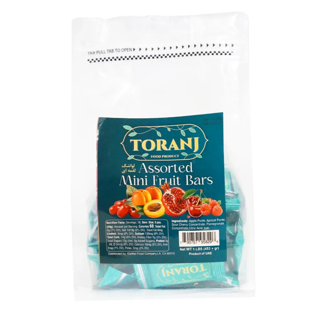 Toranj Assorted Mini Fruit Bars - Lavashak - ????? ???? ??