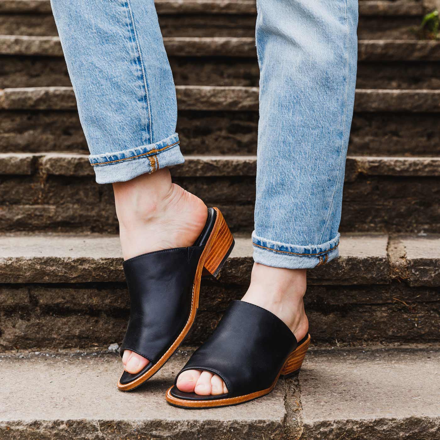 Open Toe Mule