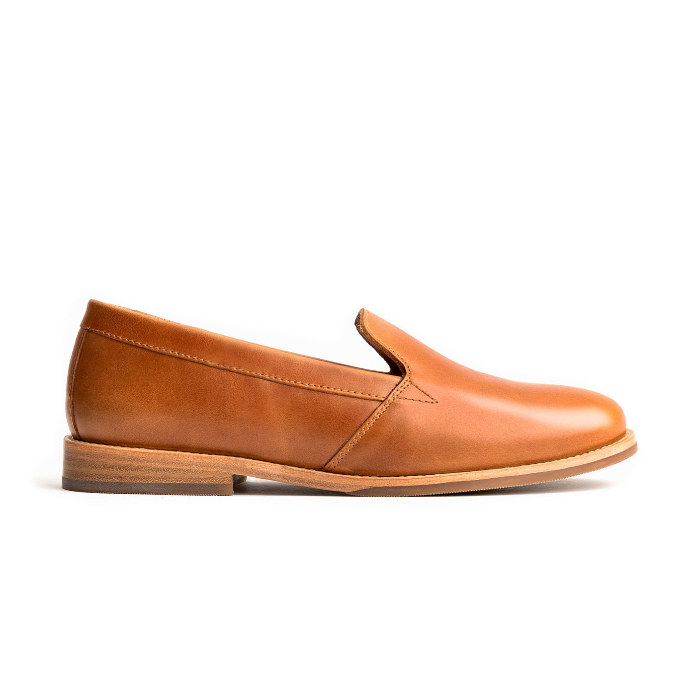 Rounded Leather Loafer