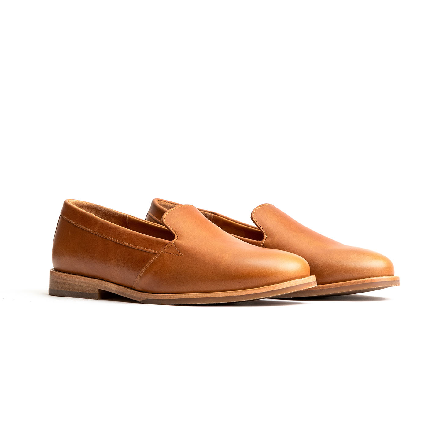 Rounded Leather Loafer