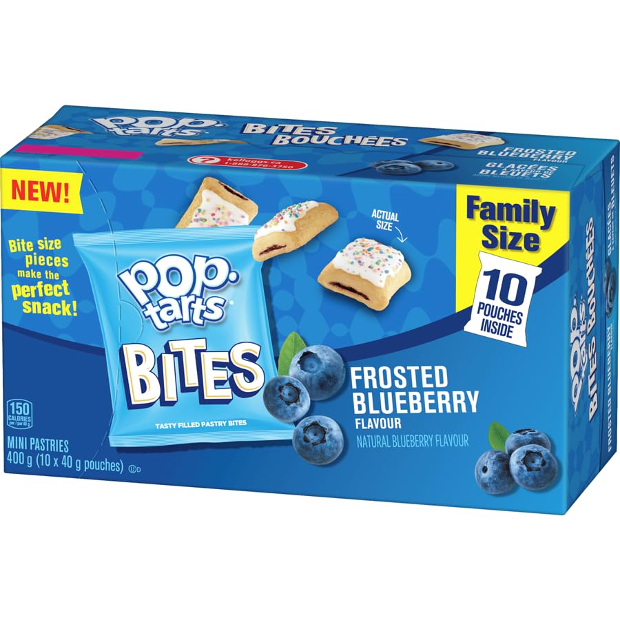 Pop Tarts Bites Blueberry Mini Pastries, 400g/14.1oz (Shipped from Canada)