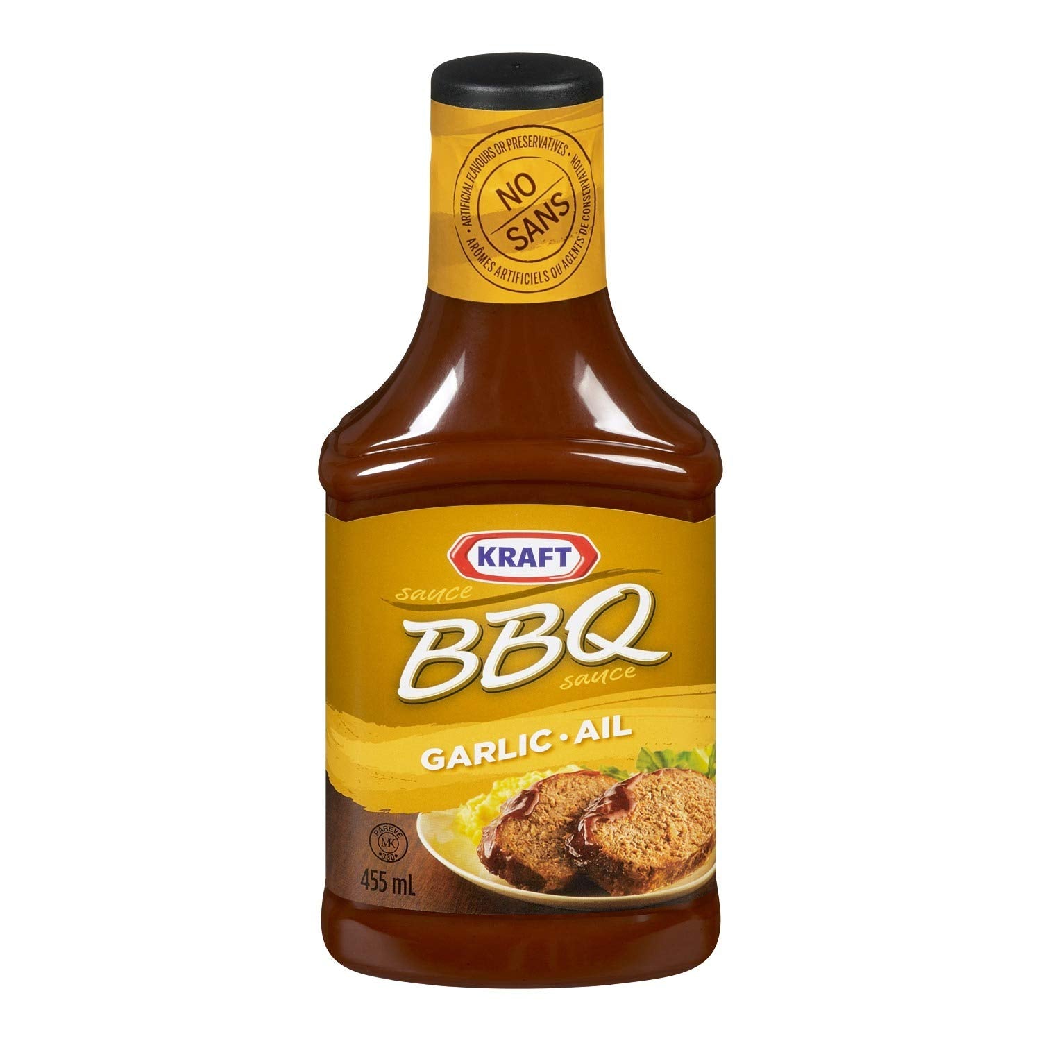 Kraft BBQ Sauce, Garlic 455mL/15.4oz (Shipped from Canada)
