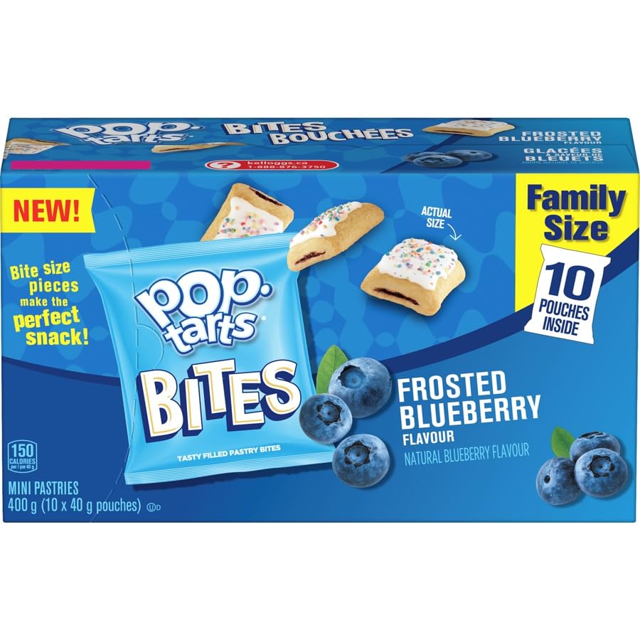 Pop Tarts Bites Blueberry Mini Pastries, 400g/14.1oz (Shipped from Canada)