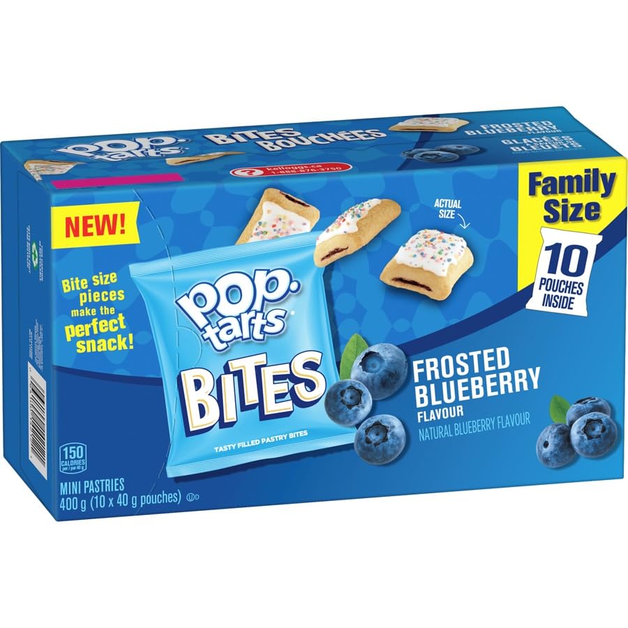 Pop Tarts Bites Blueberry Mini Pastries, 400g/14.1oz (Shipped from Canada)