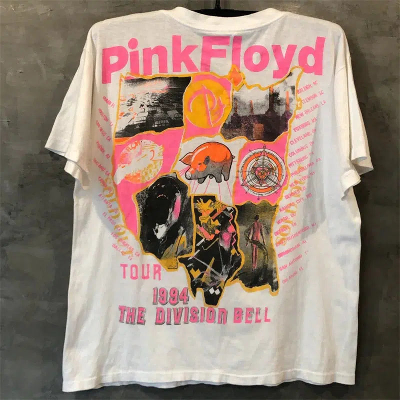 Vintage Pink Fl0yd The Division Bell Tee