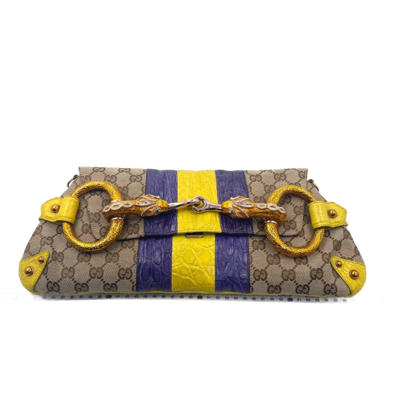 Gucci Horsebit 1955 Chain bag with embellished snake head buckle