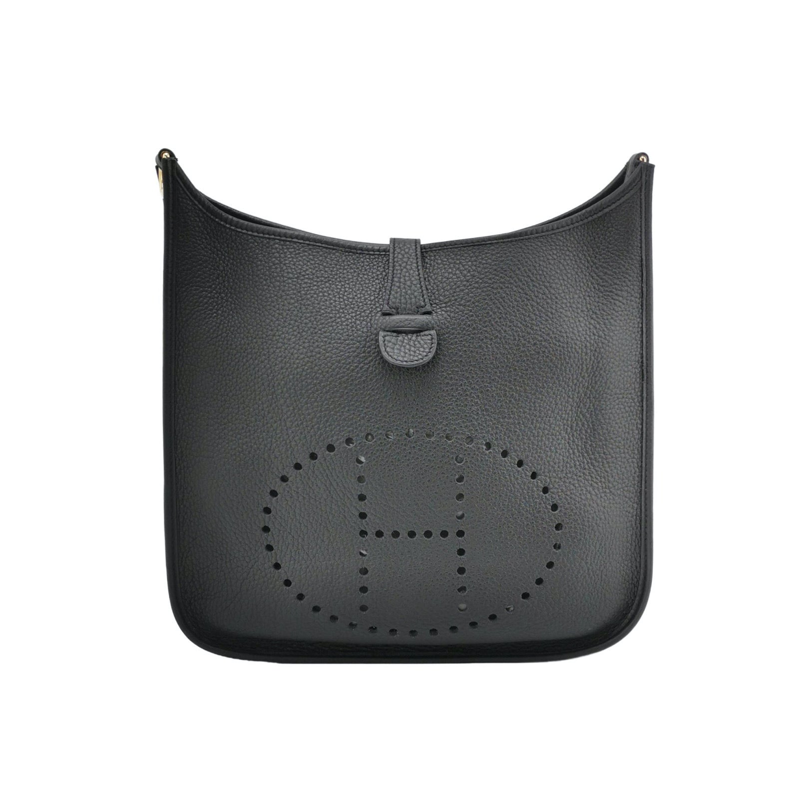 Hermes Evelyne 33 Large Crossbody Bag Black without Strap