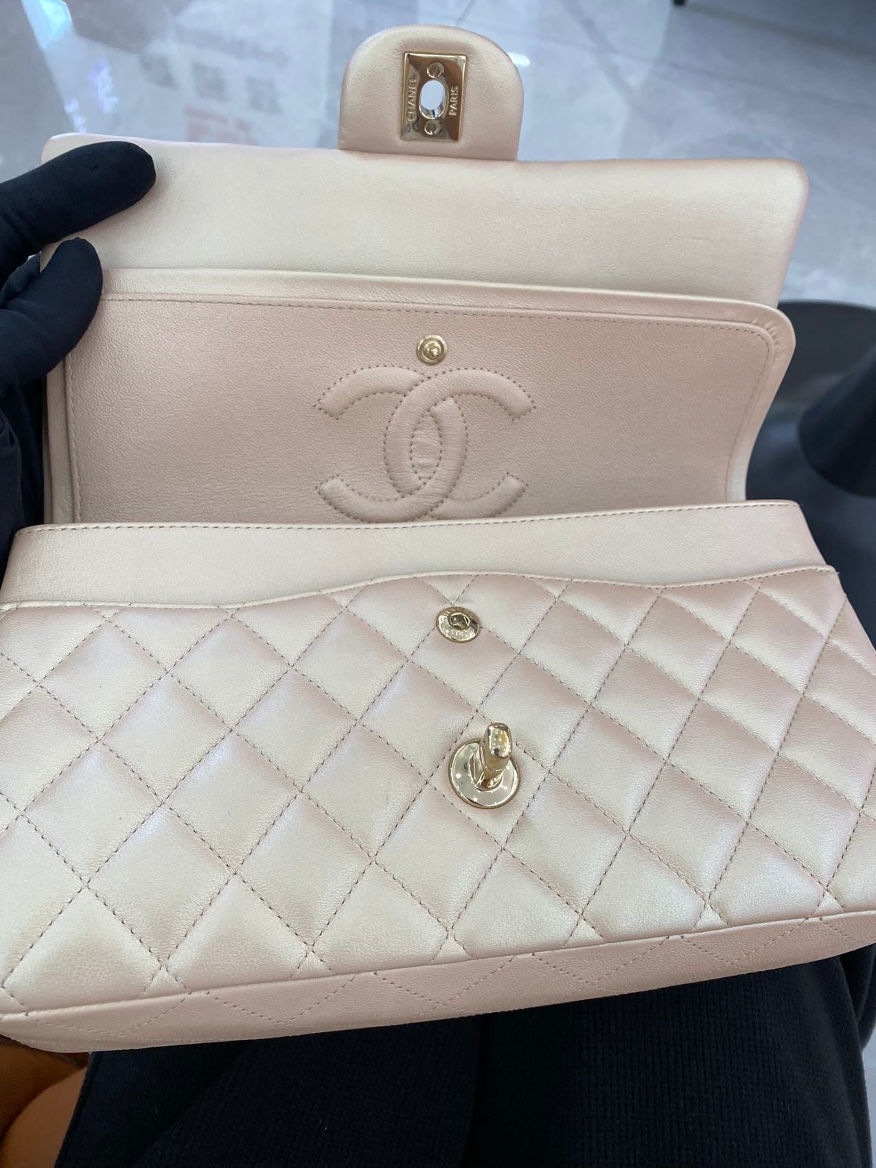 Sold Chanel Timeless/ Classic Flap Medium Gold