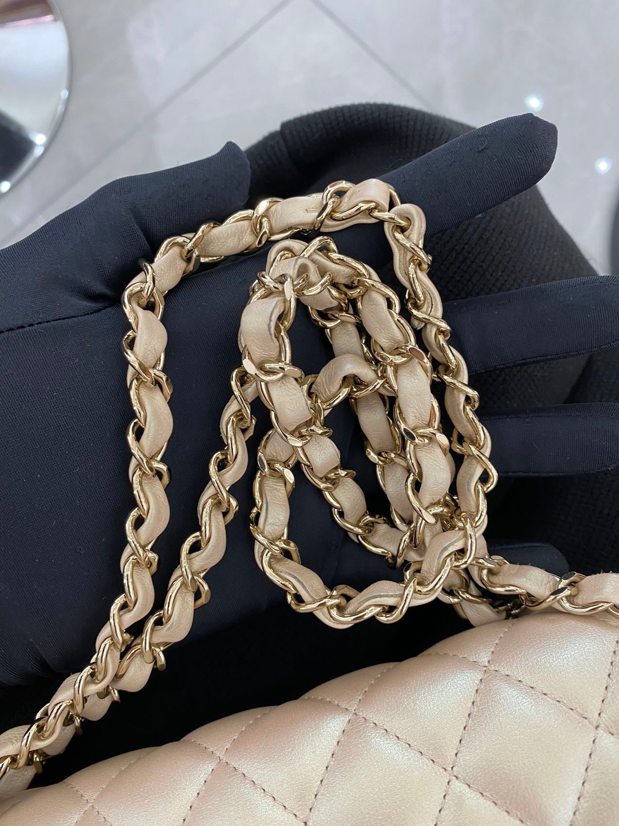 Sold Chanel Timeless/ Classic Flap Medium Gold