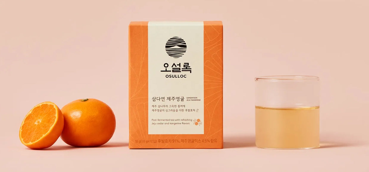 OSULLOC Jeju Samdayeon Tangerine Tea, 1 Box 10ea, from Korea_KT