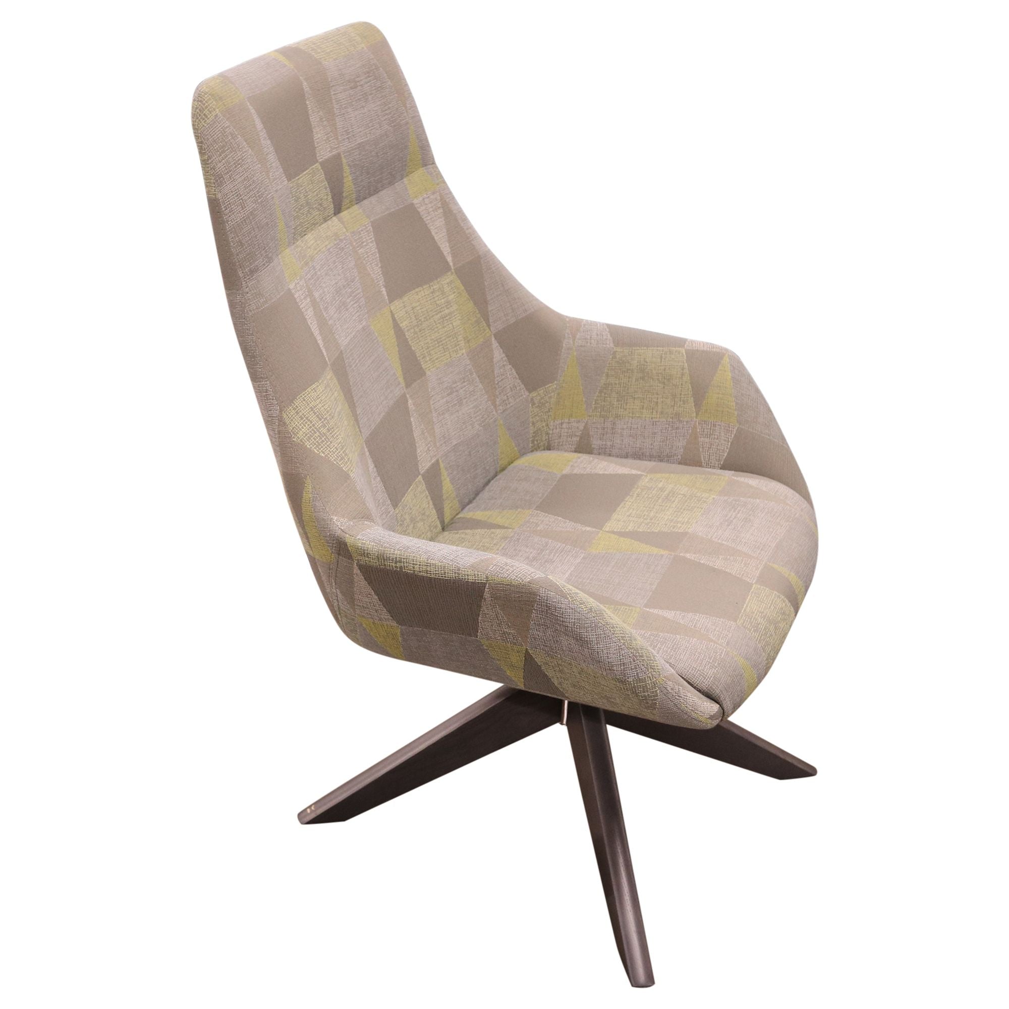 Encore Melina Hi-Back Lounge Chair, Citron - Preowned