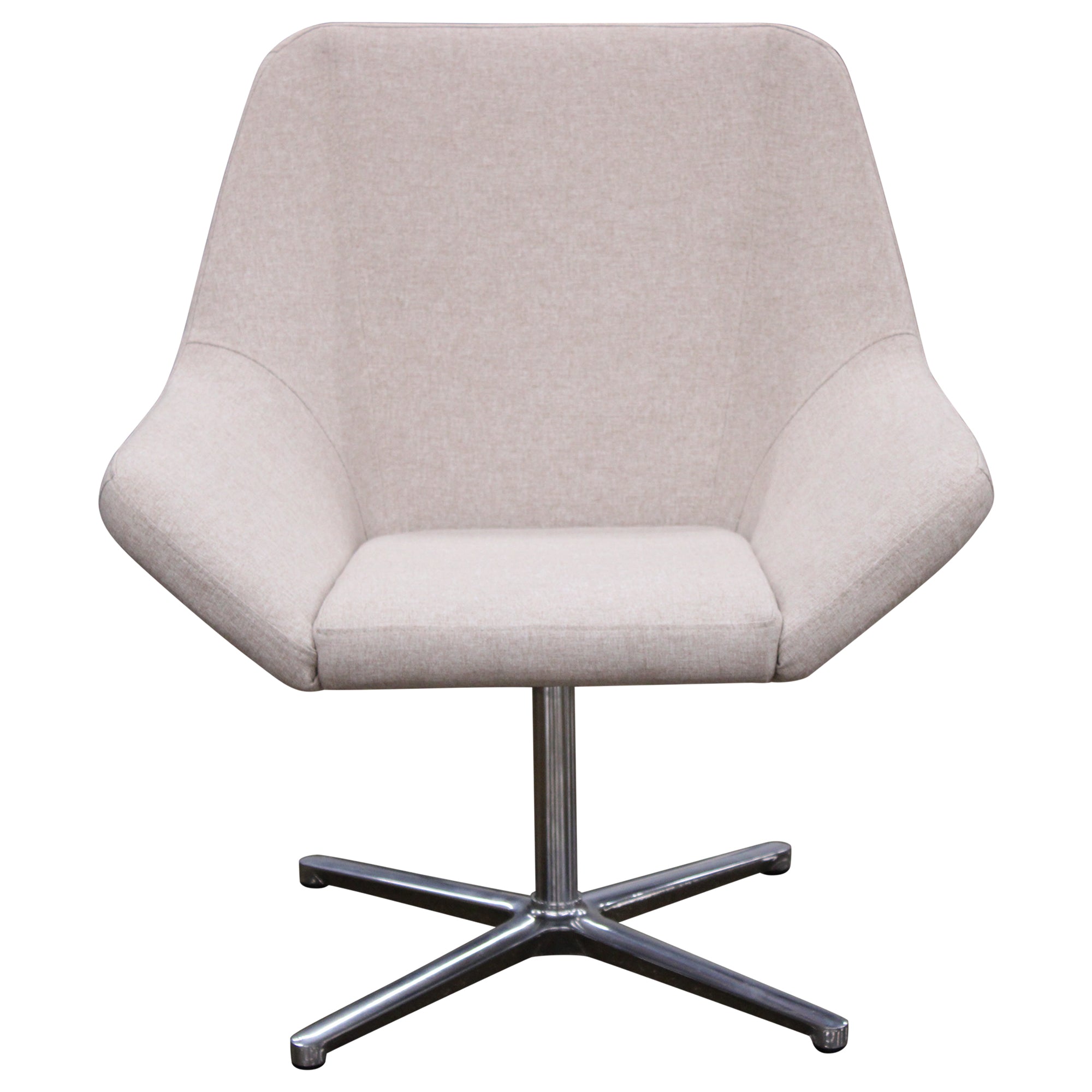 Keilhauer Cahoots Side Chair w/ Swivel Base, Cream - Preowned