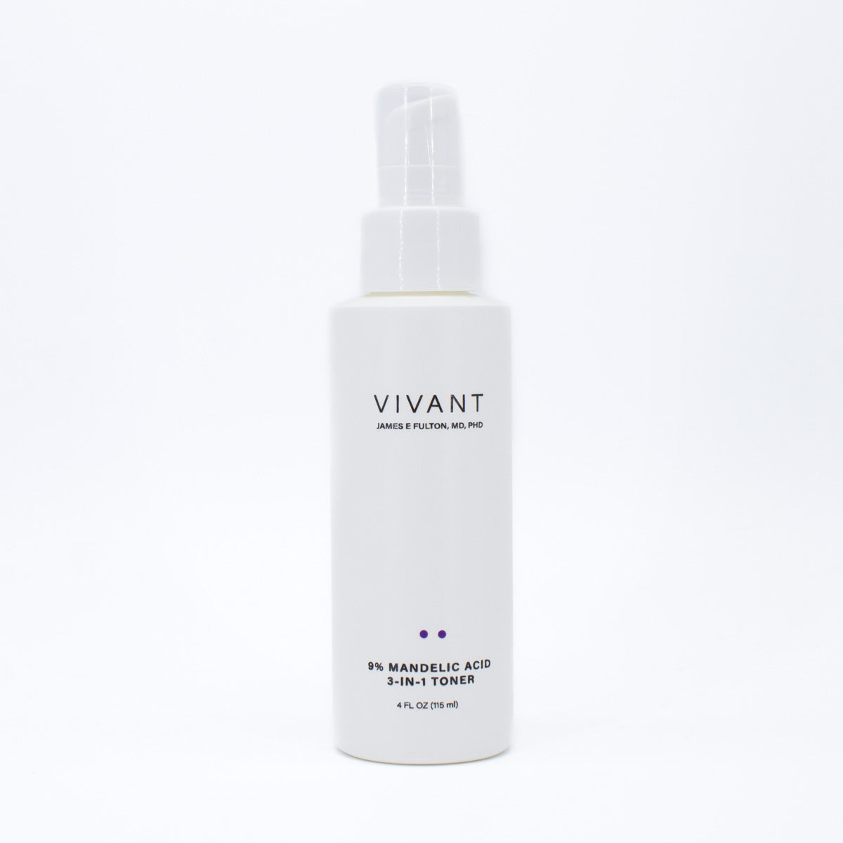 VIVANT 9% Mandelic Acid 3-IN-1 Toner 4oz - Small Amount Missing