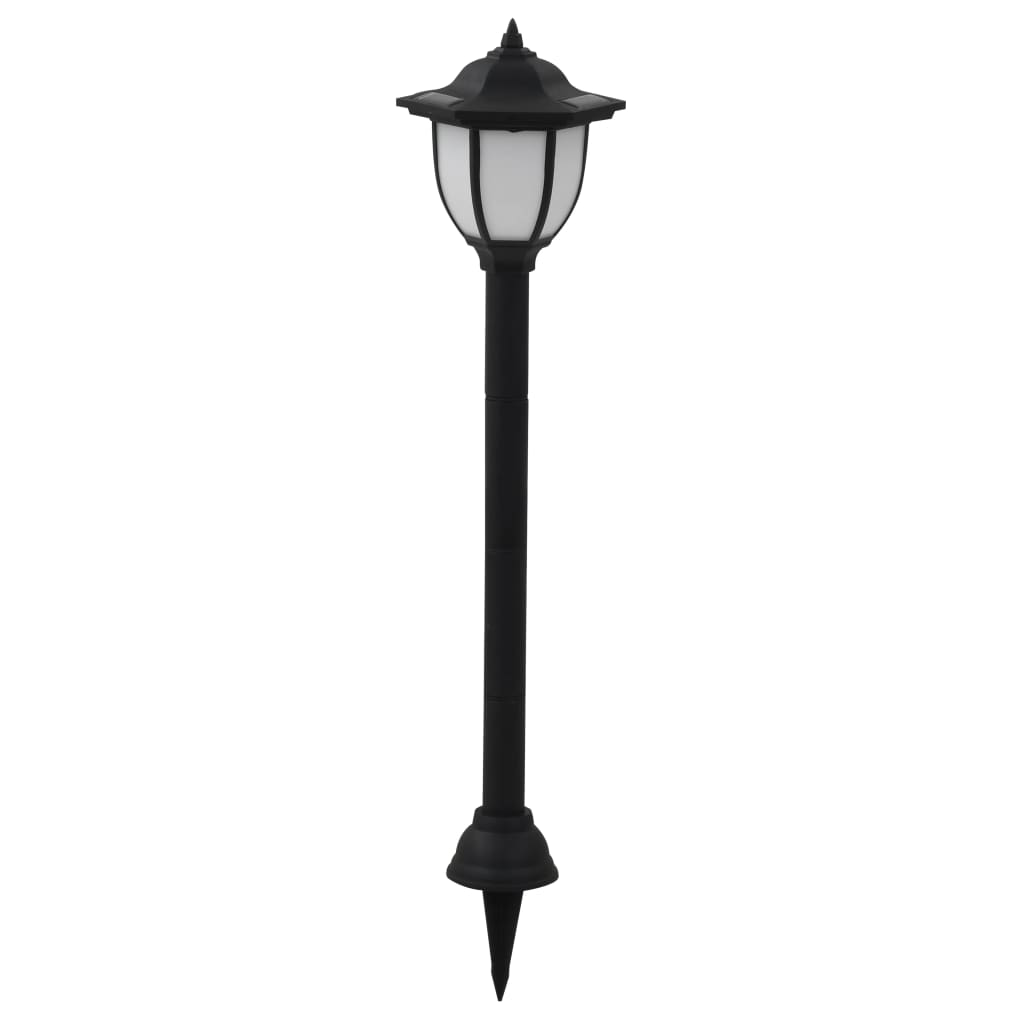 vidaXL Outdoor Solar Lamps 6 pcs LED Black - Decorative Garden Lighting