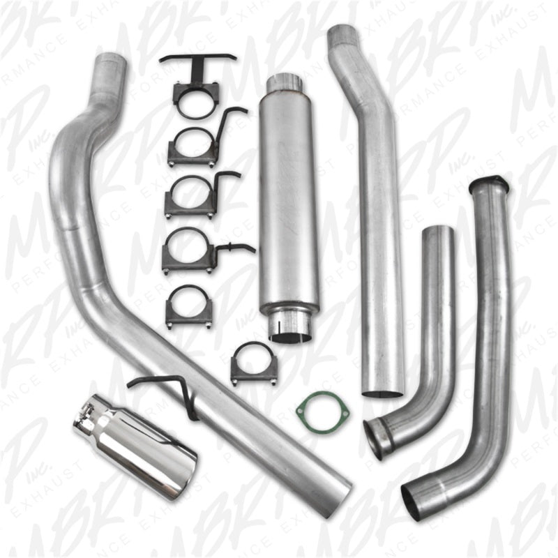 MBRP 2003-2007 Ford F-250/350 6.0L EC/CC Turbo Back Single Side (Stock Cat)