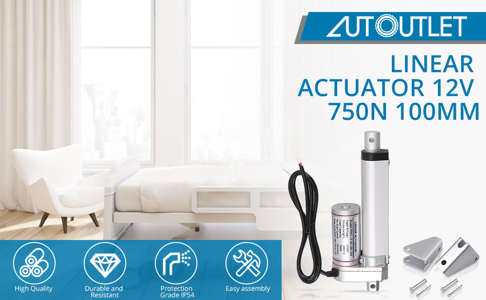 AUTOUTLET DC 12V 750N Linear Actuator Motor