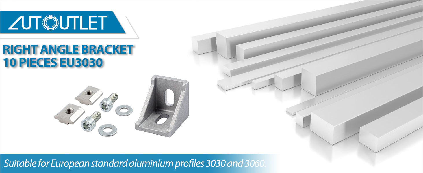 AUTOUTLET 10pcs Right Angle Bracket