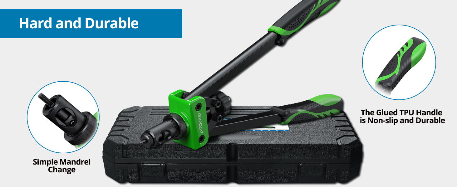 AUTOUTLET 14" Professional Rivet Pliers Set (Green)