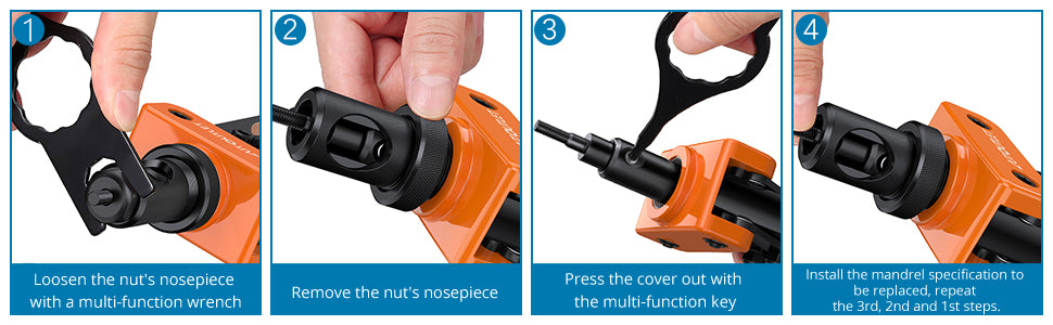 AUTOUTLET 14" Professional Rivet Pliers Set (Orange)