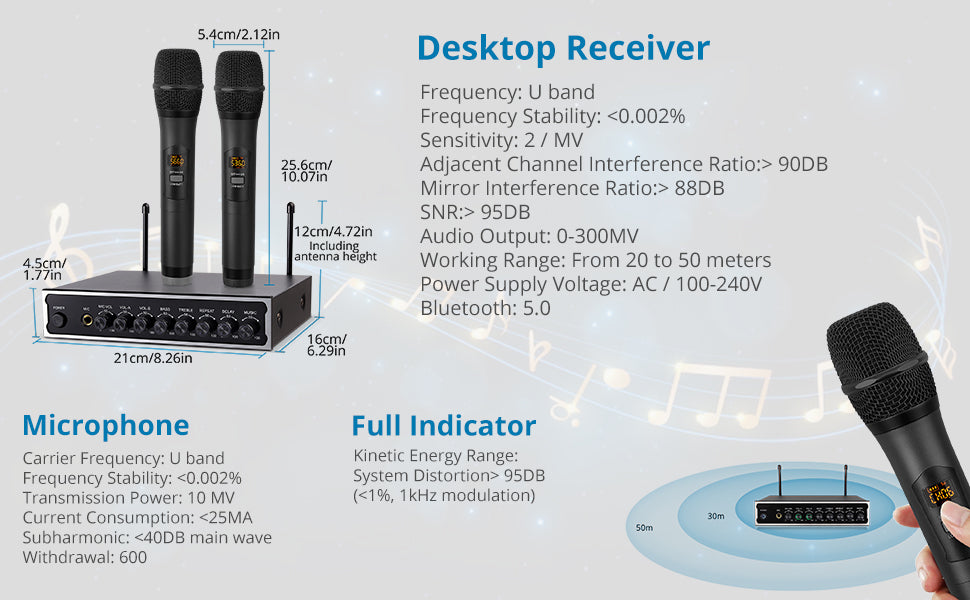 AUTOUTLET UHF Wireless Microphone