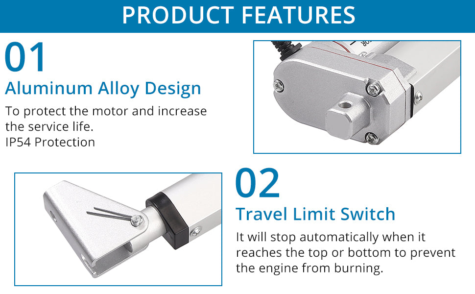 AUTOUTLET DC 12V 750N Linear Actuator Motor